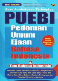 Buku Pembahasan Terlengkap PUEBI Pedoman Umum Ejaan Bahasa Indonesia & Tata Bahasa Indonesia