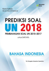 Prediksi Soal UN 2018 Pembahasan Soal UN 2015-2017 Untuk SMP/MTs